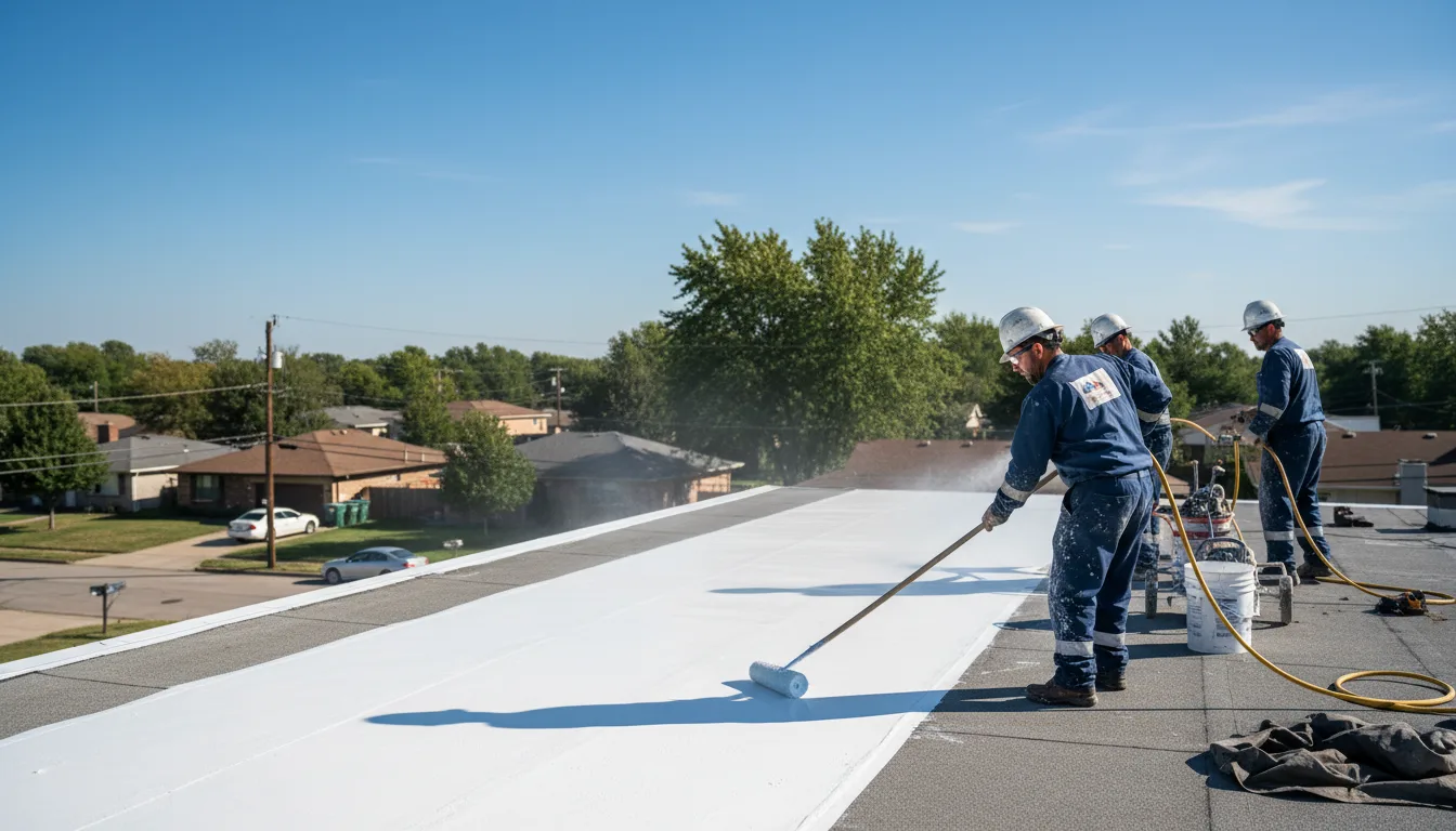 Commercial roof coating in Natick, MA near me
